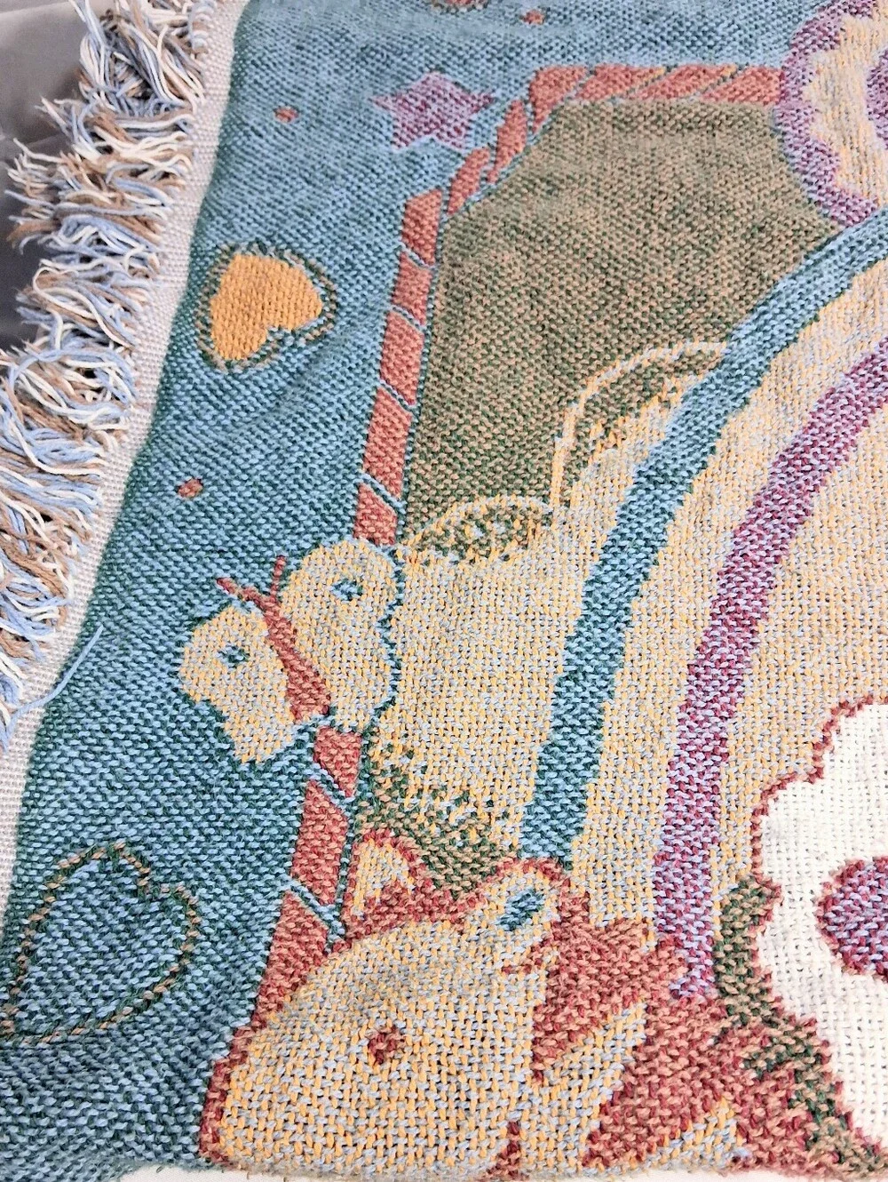 Whimsical Magical Woven Tapestry for Wallcovering or Bed Coverlet 42